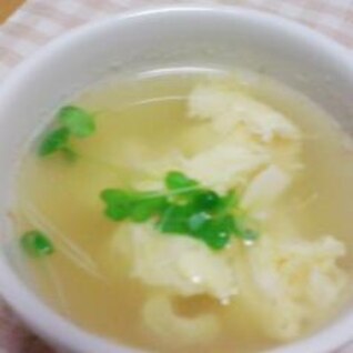卵と豆腐の和風スープ♪